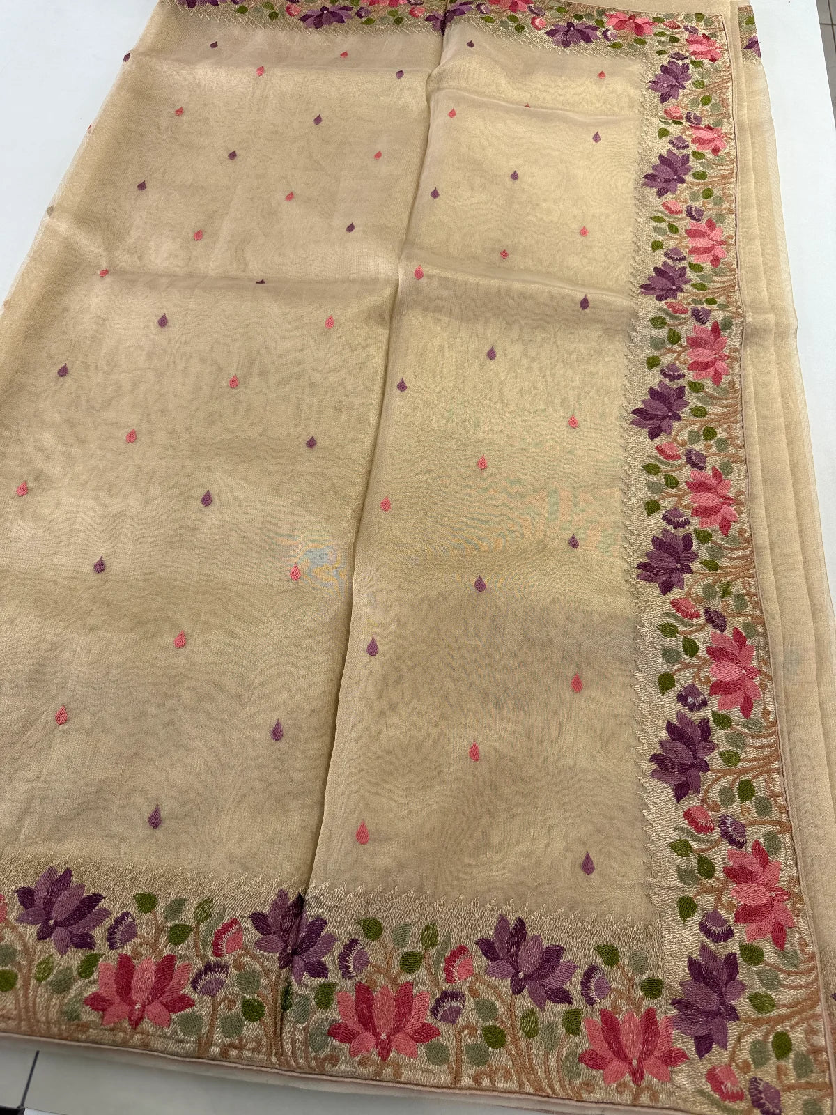 Tissue Organza saree/CW065