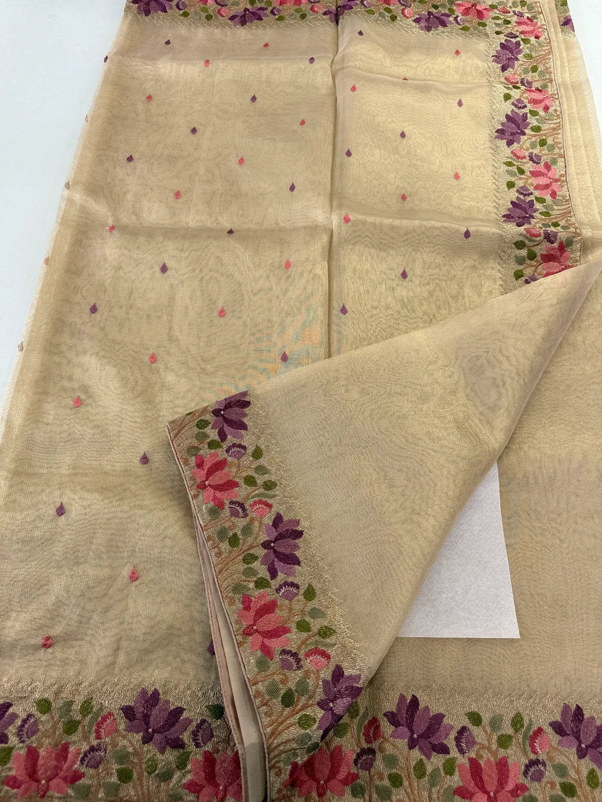 Tissue Organza saree/CW065