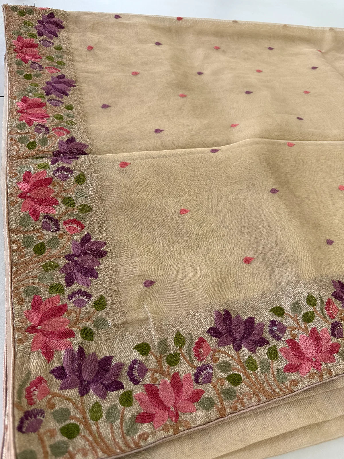 Tissue Organza saree/CW065