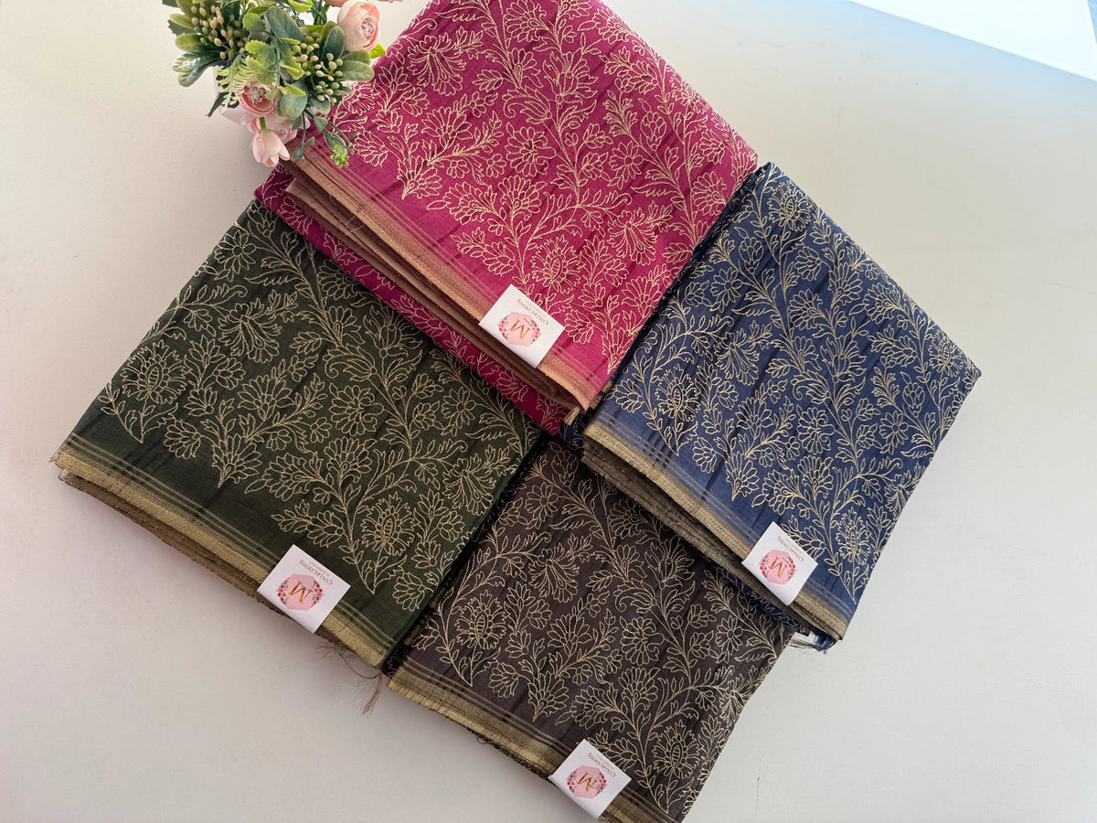 Semi Tussar Silk Saree / MD259