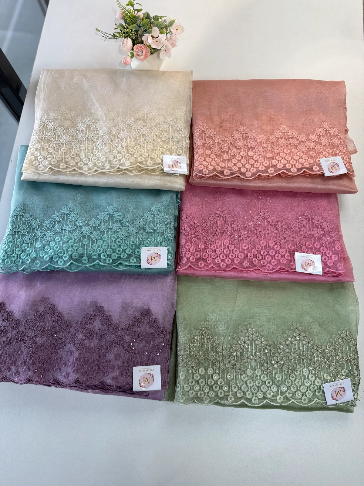 Glass Organza Saree/ N247