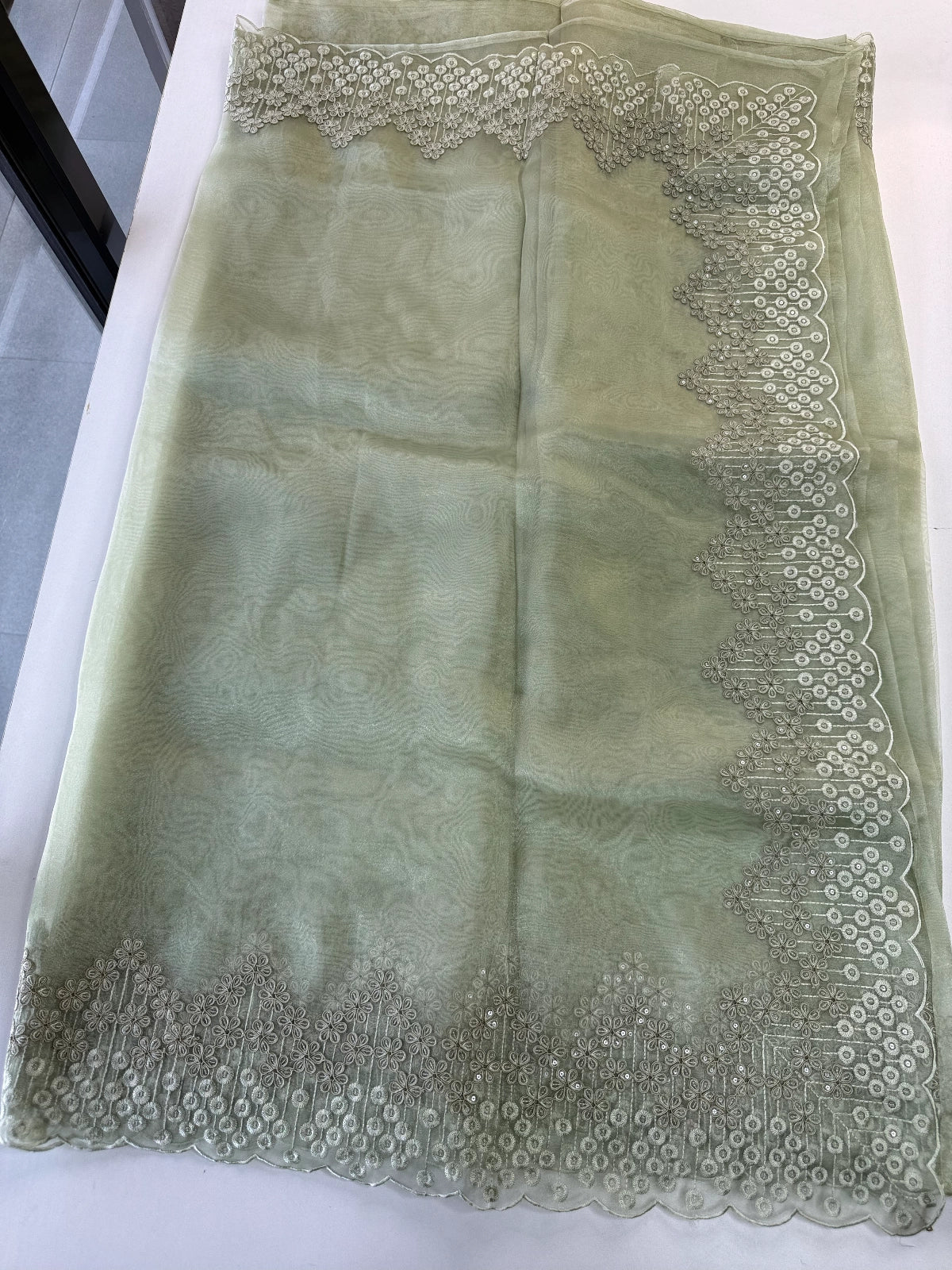 Glass Organza Saree/ N247