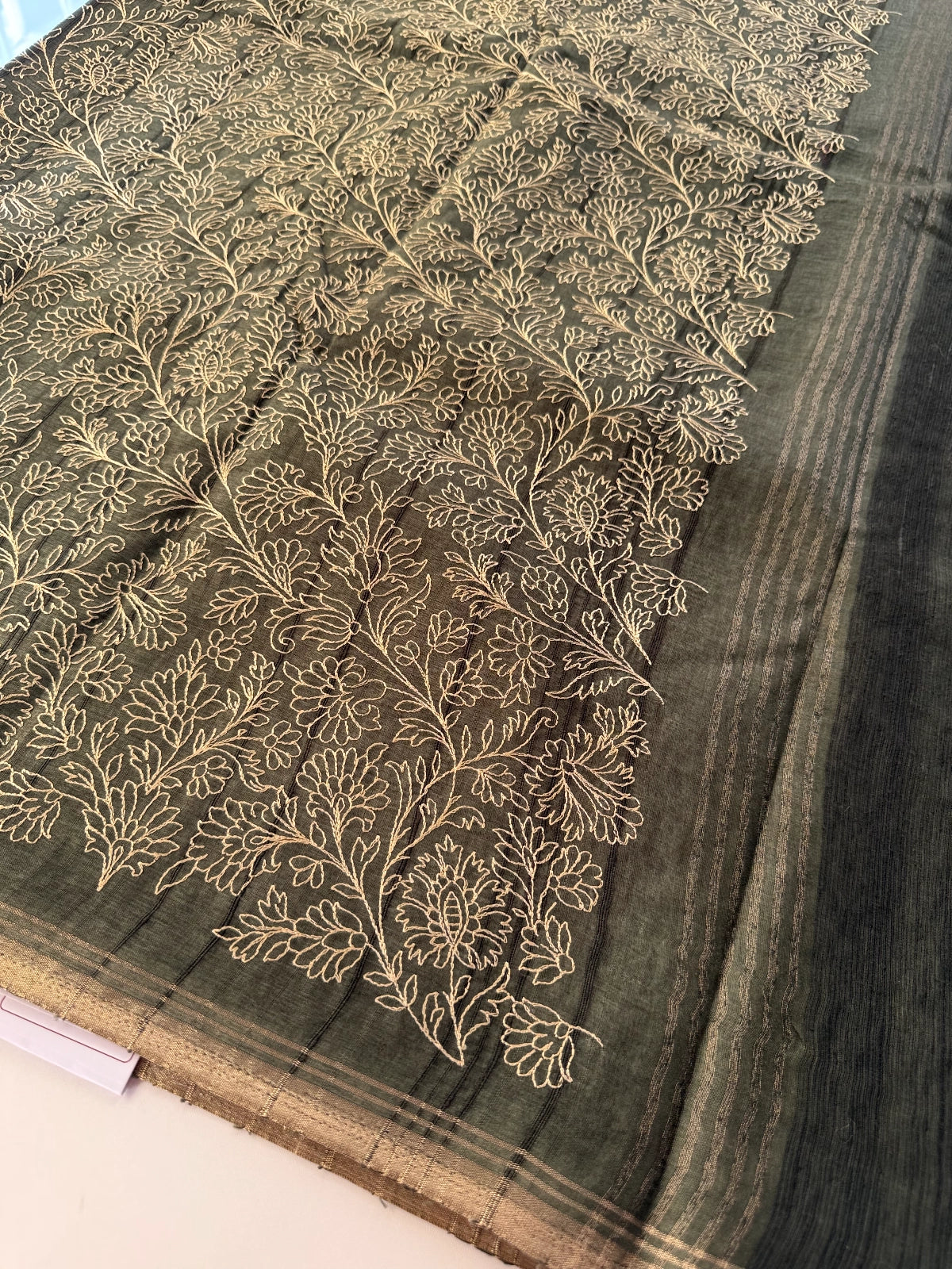 Semi Tussar Silk Saree / MD259