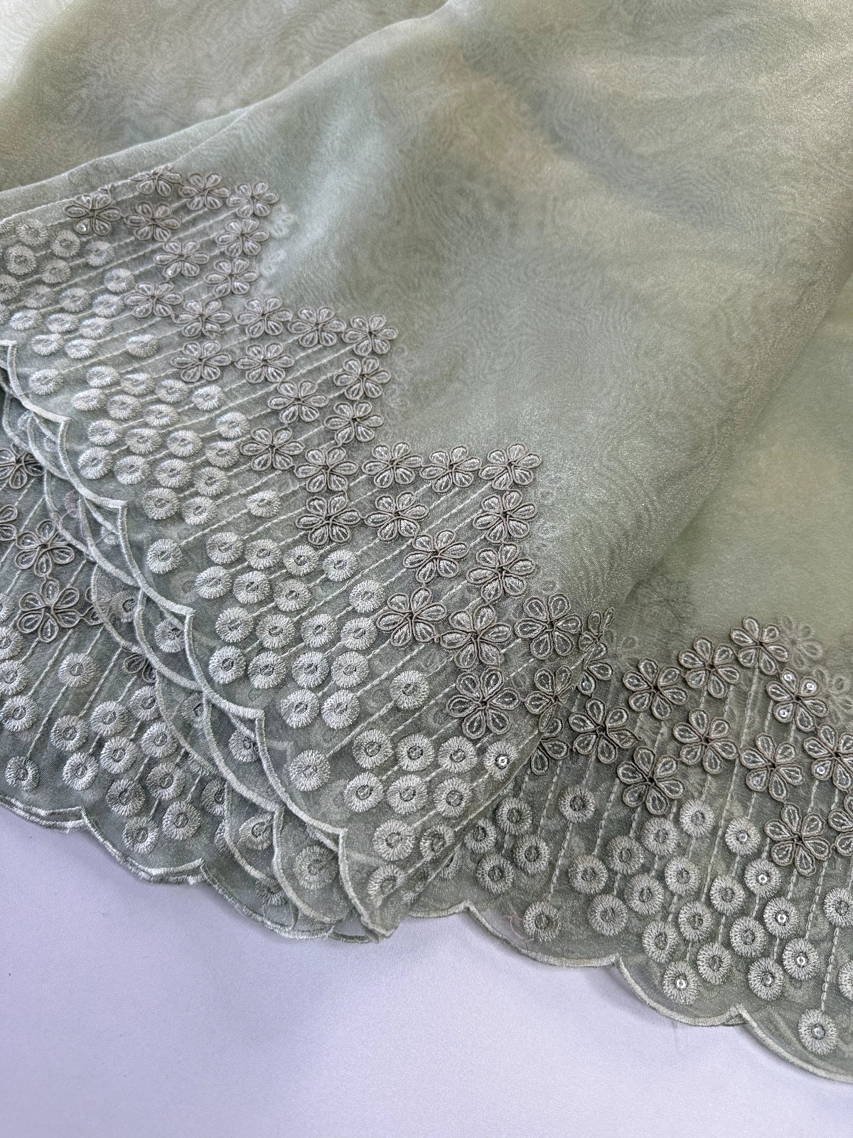 Glass Organza Saree/ N247