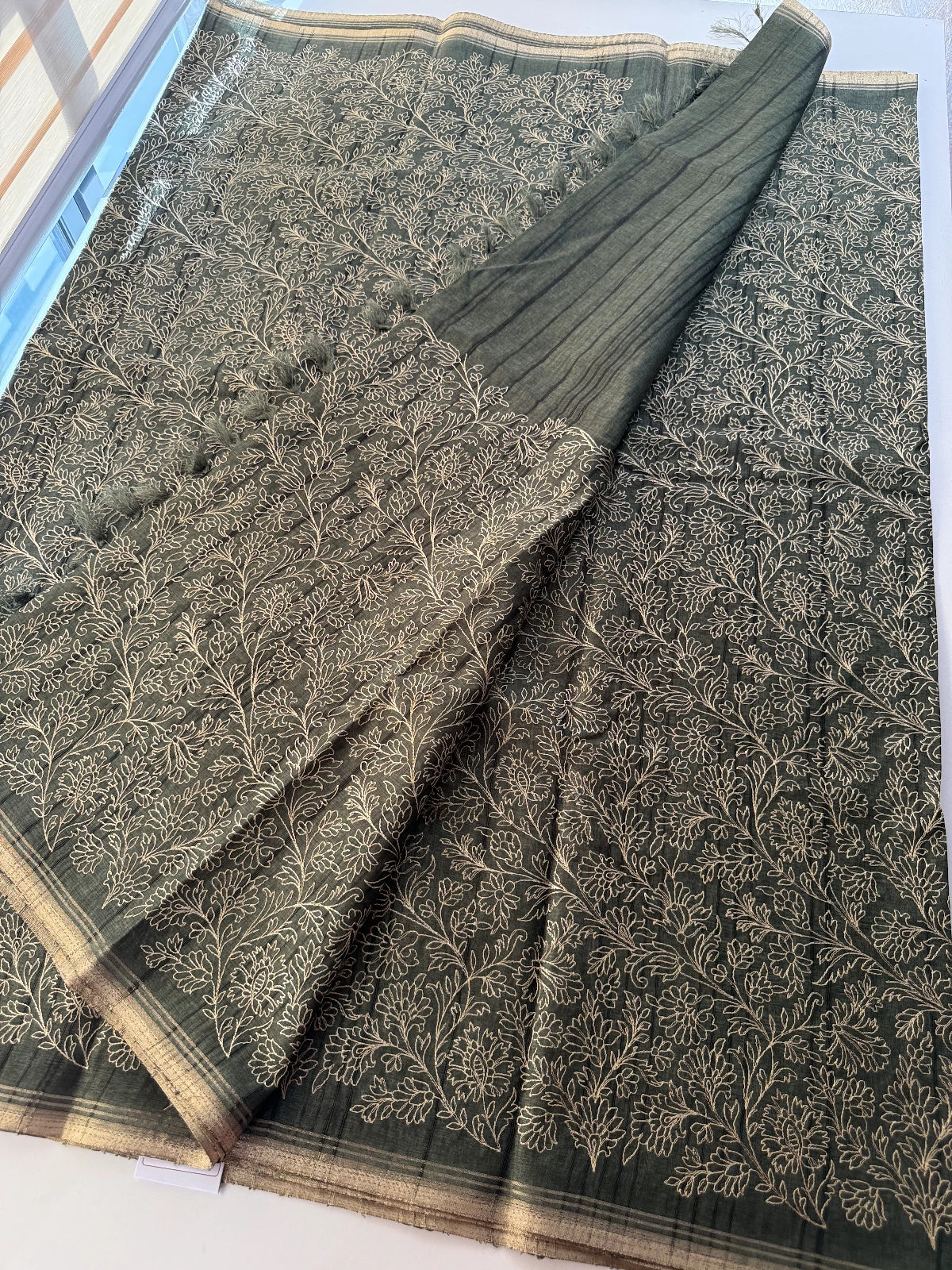 Semi Tussar Silk Saree / MD259