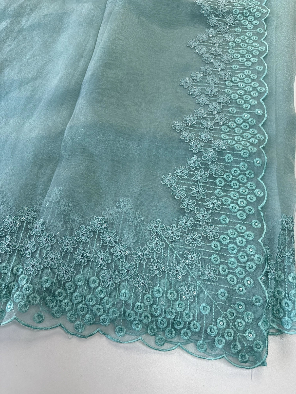 Glass Organza Saree/ N247
