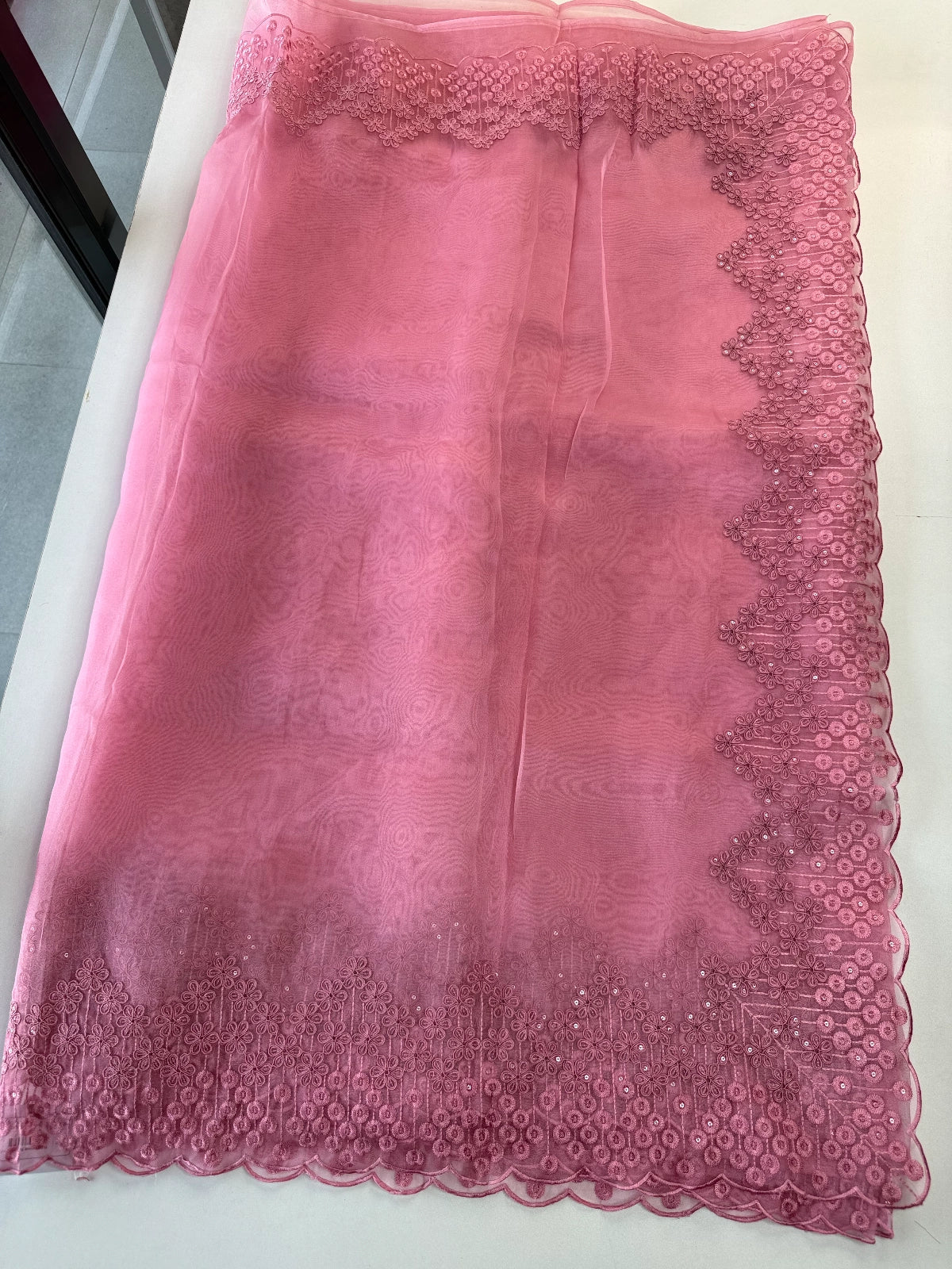 Glass Organza Saree/ N247