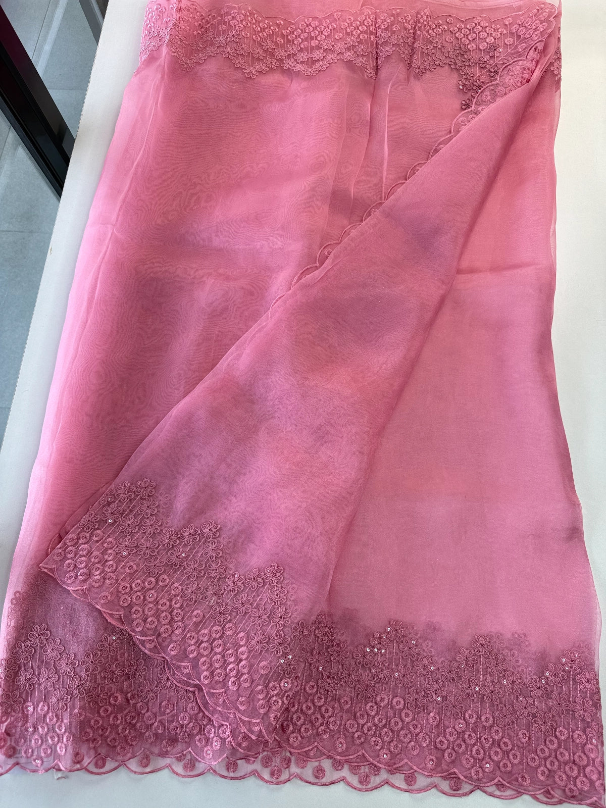 Glass Organza Saree/ N247