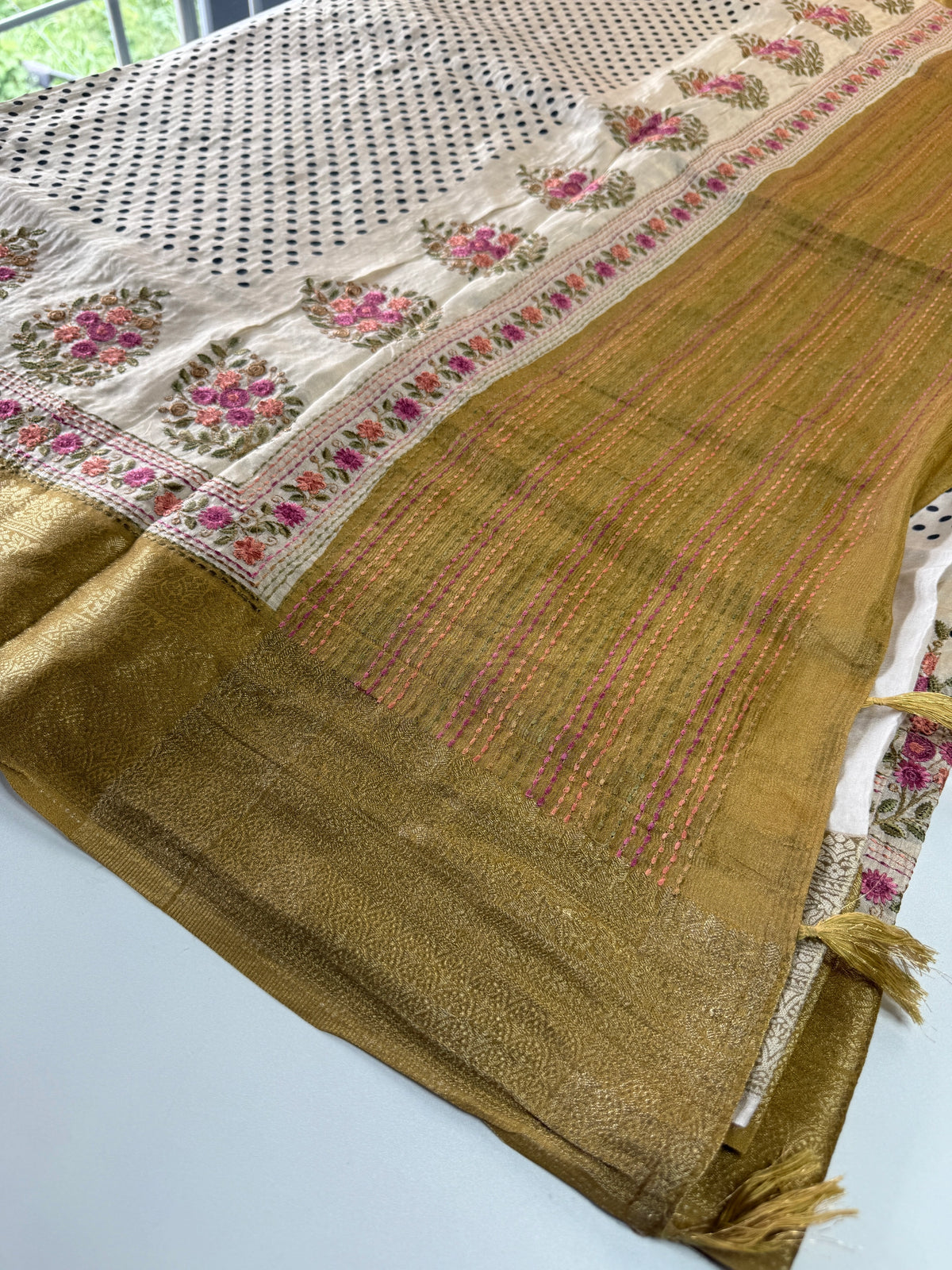 Modal silk saree / 633B