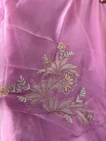 Glass Organza Saree/ 5598