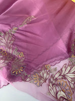 Glass Organza Saree/ 5598