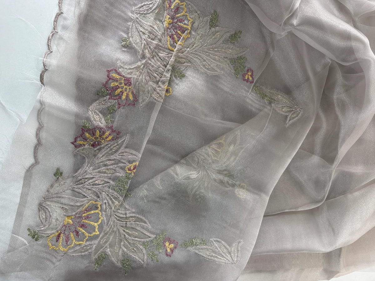 Glass Organza Saree/ 5598