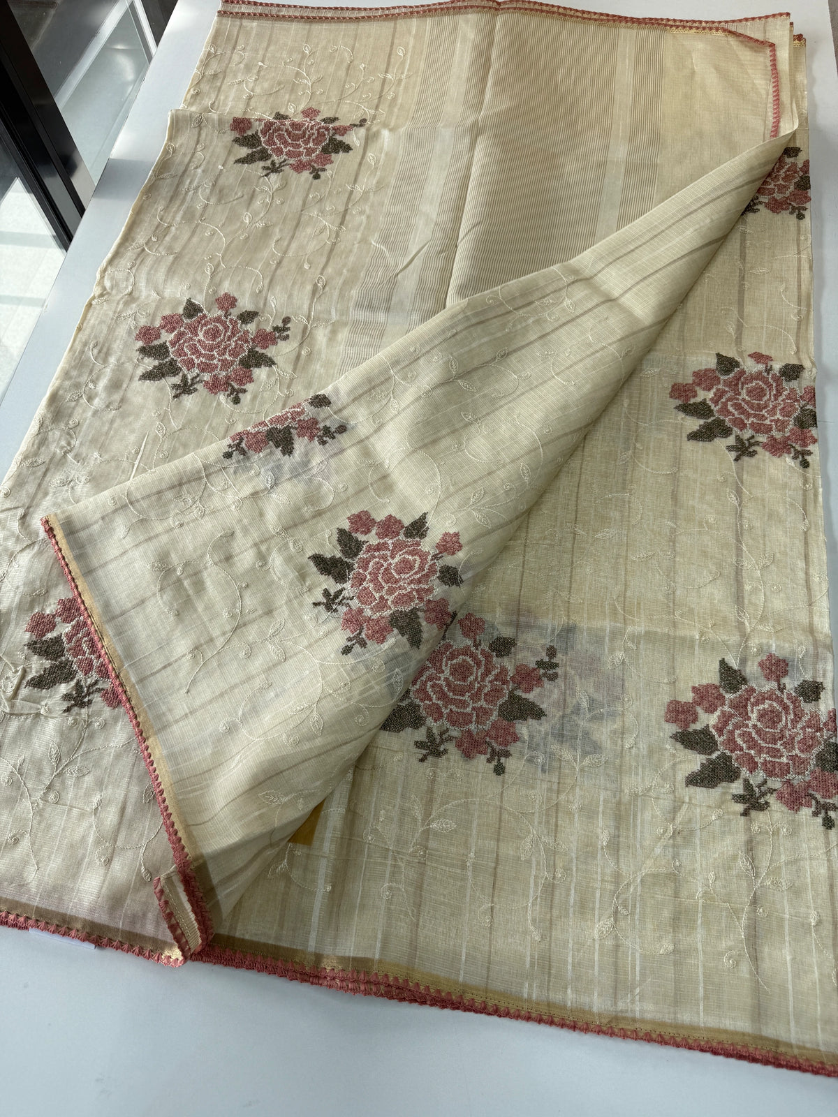 Soft Semi Tussar Saree/ 1310
