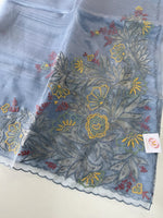 Glass Organza Saree/ 5598