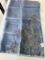 Glass Organza Saree/ 5598