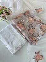 Turkish Organza Unstitched Salwar Set/ 266C