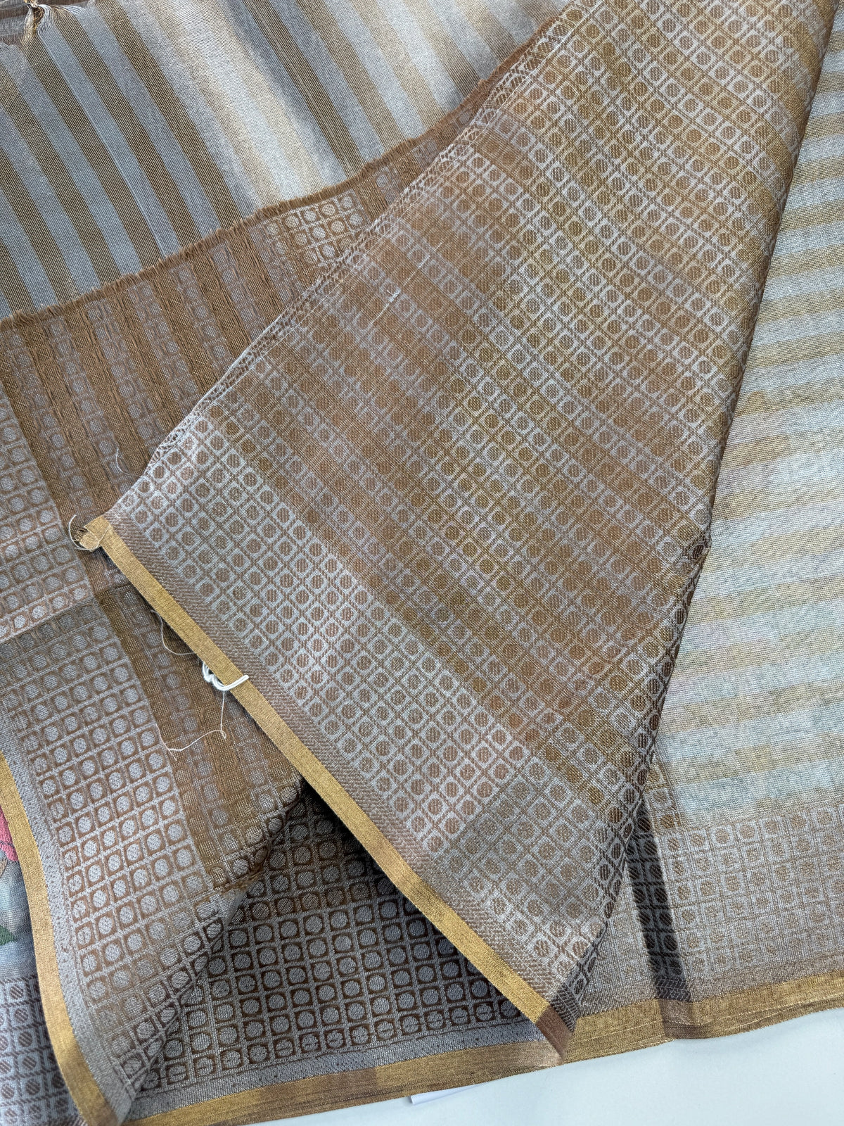 Tissue weaved Saree/ 268D