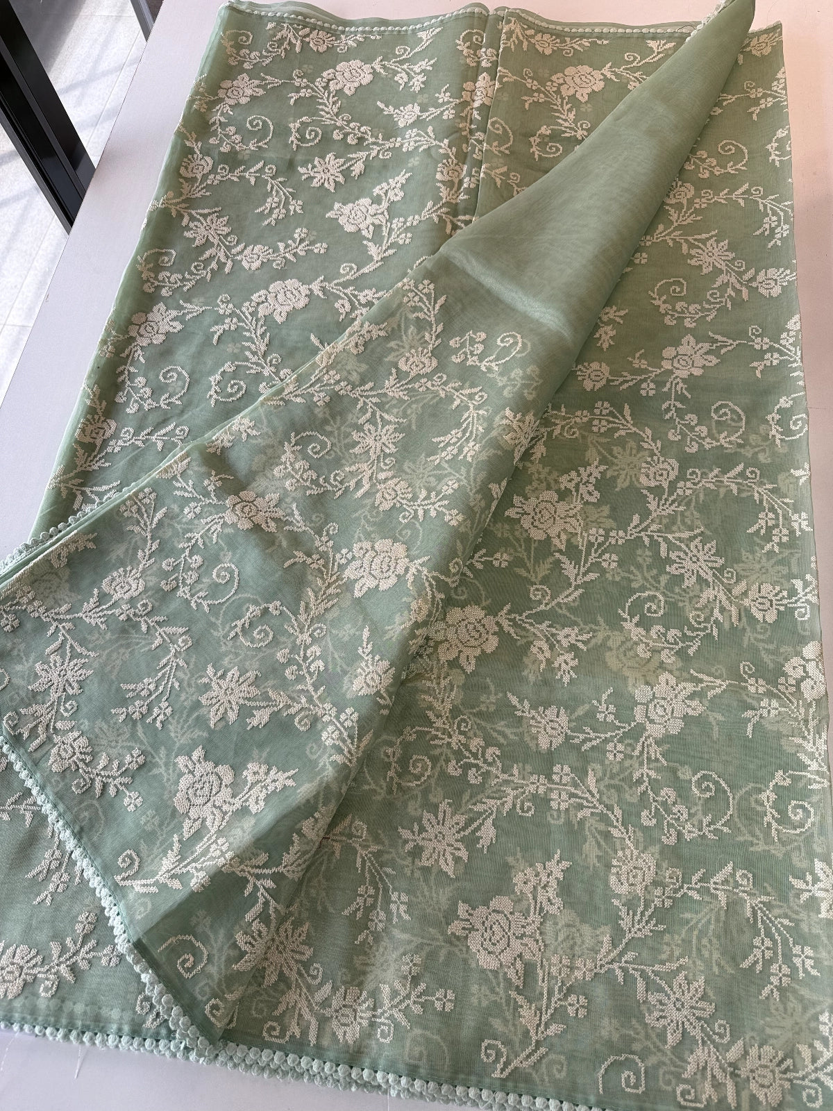 Chanderi Organza Blend Saree/ MC285