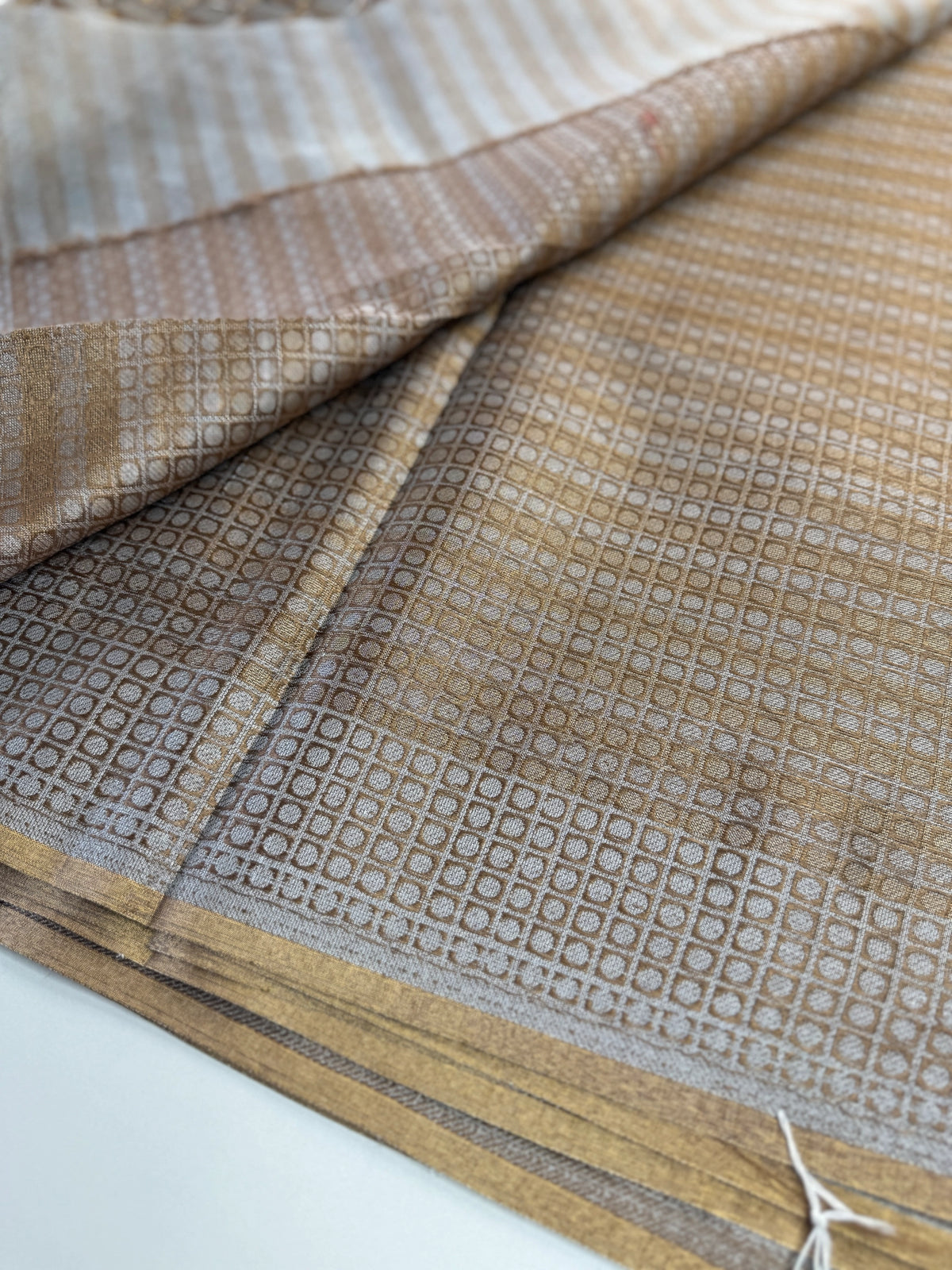 Tissue weaved Saree/ 268D