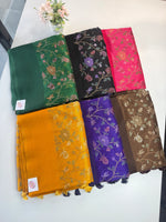 Semi Jute Saree/ 386E