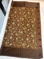 Semi Jute Saree/ 386E