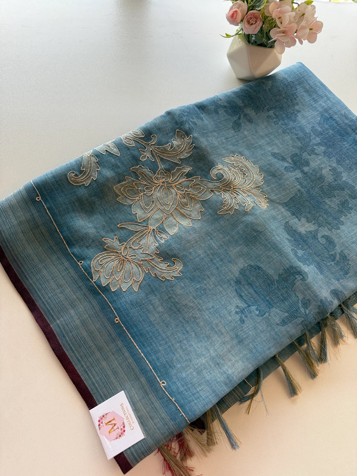 Tissue Linen Blend Saree / 1568