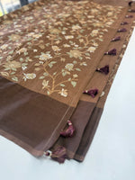 Semi Jute Saree/ 386E