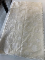 Chanderi Cotton appliqué saree / 106EFS