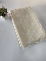 Chanderi Cotton appliqué saree / 106EFS