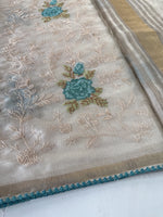 Chanderi Organza Blended Saree/ 1310