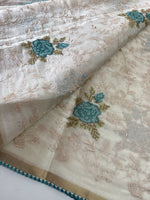 Chanderi Organza Blended Saree/ 1310