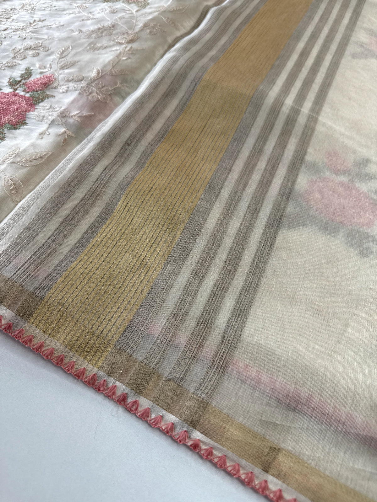 Chanderi Organza Blended Saree/ 1310