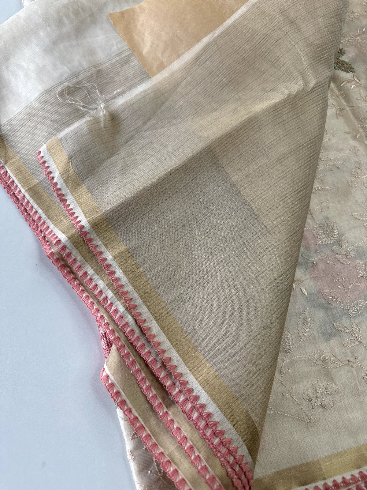 Chanderi Organza Blended Saree/ 1310