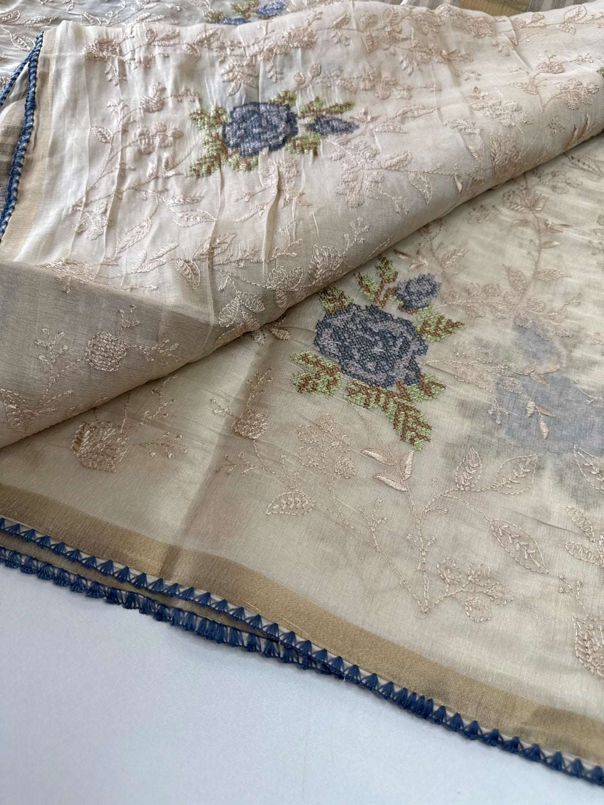 Chanderi Organza Blended Saree/ 1310