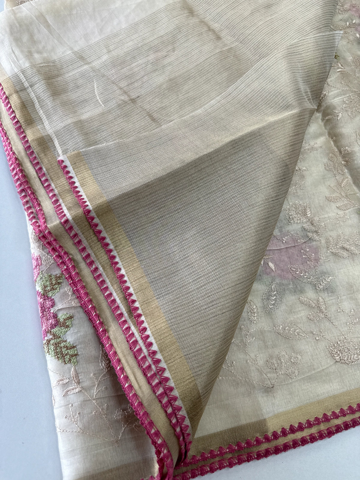 Chanderi Organza Blended Saree/ 1310
