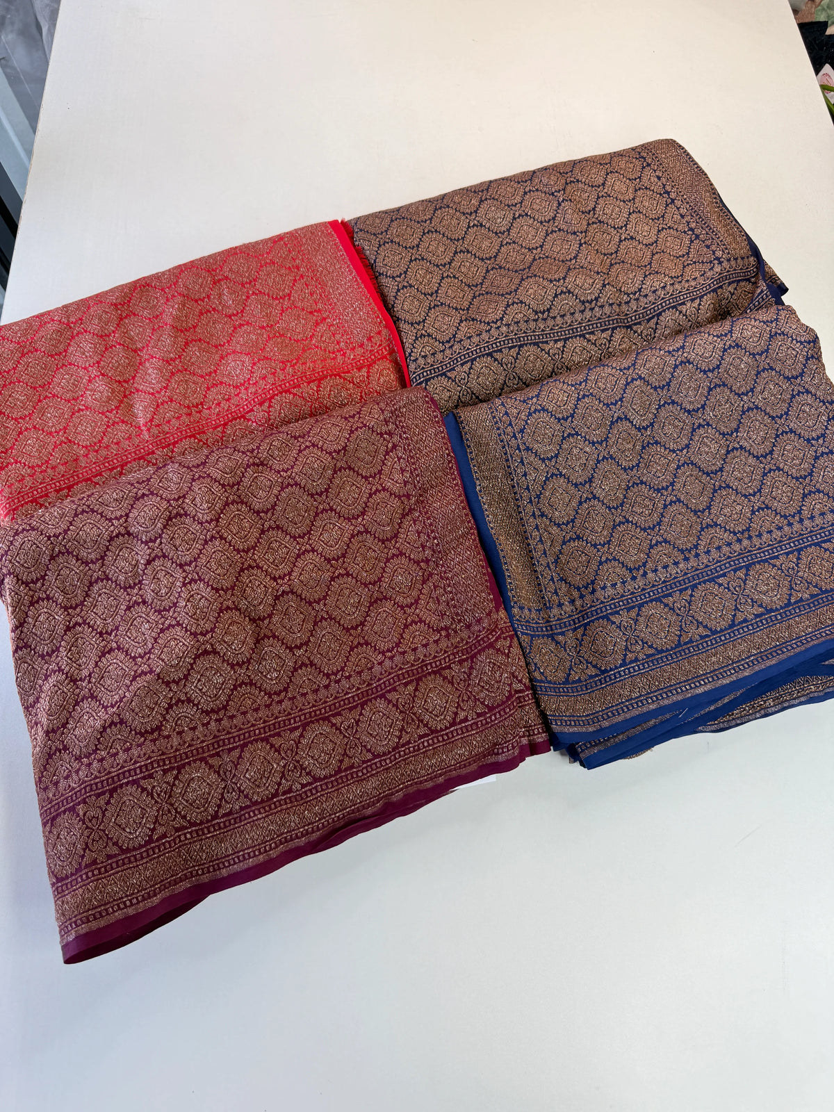 Georgette Banarasi Saree/ 11MC /A