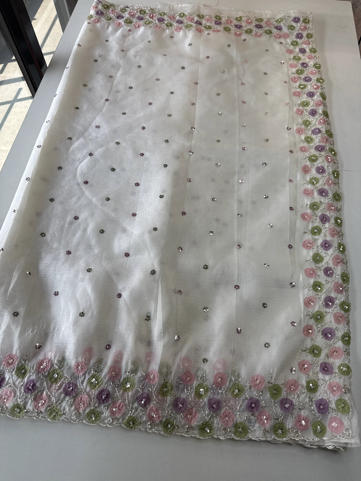 Crushed Organza Saree/ HW161