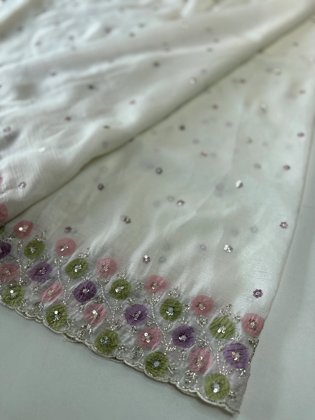 Crushed Organza Saree/ HW161