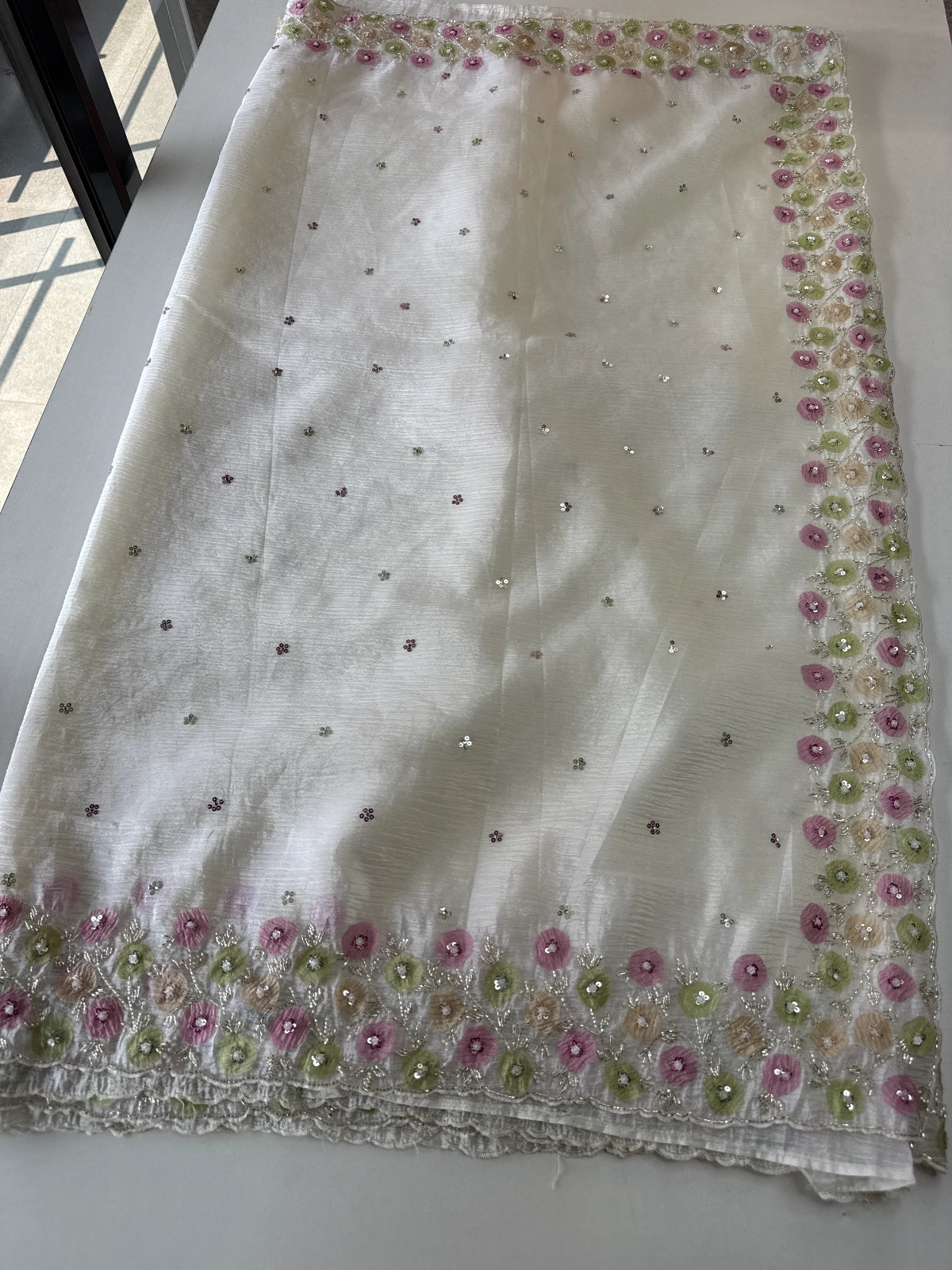 Crushed Organza Saree/ HW161