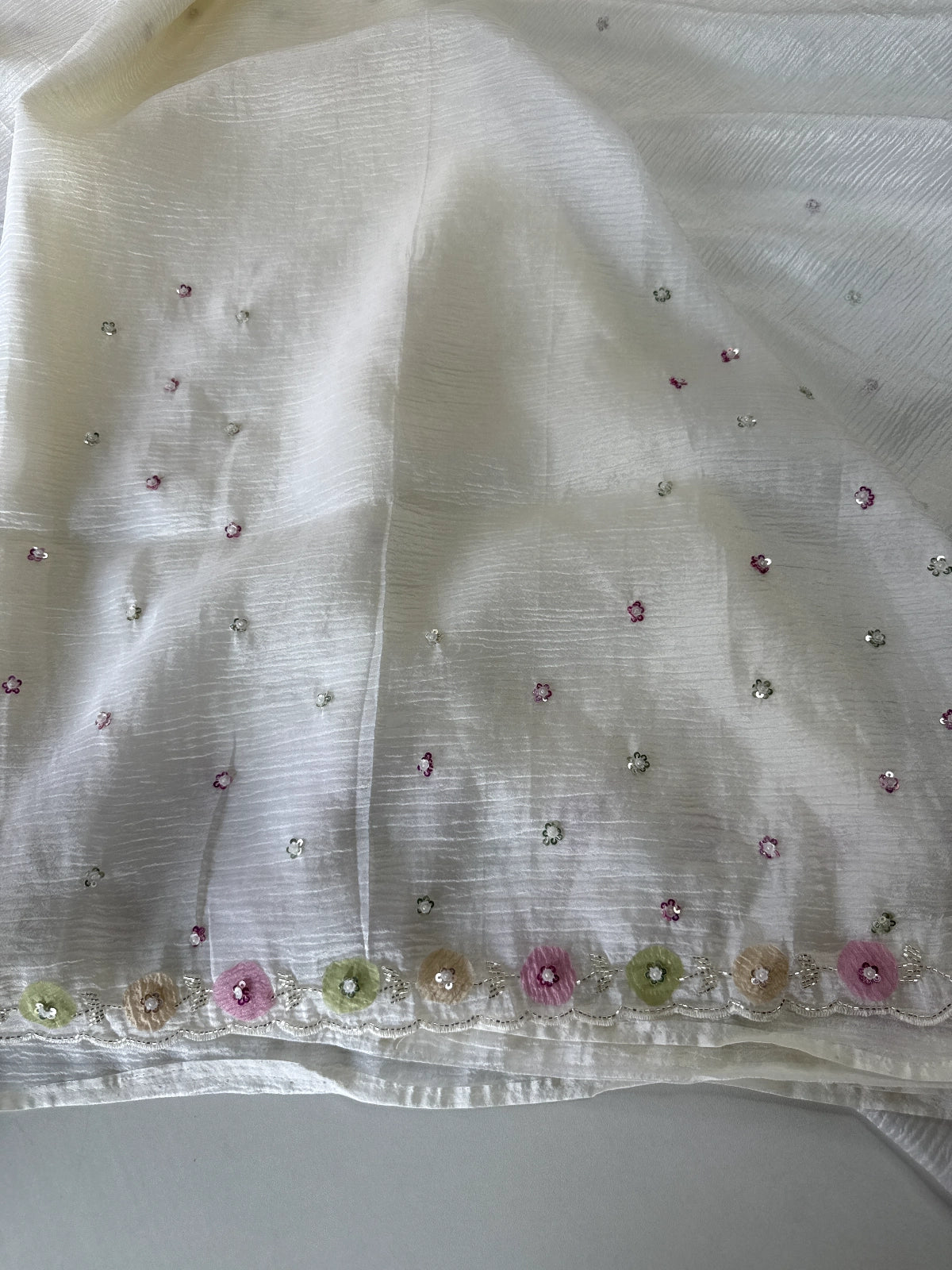 Crushed Organza Saree/ HW161