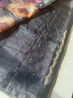 Crushed crape floral / A172