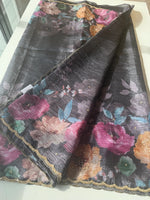 Crushed crape floral / A172