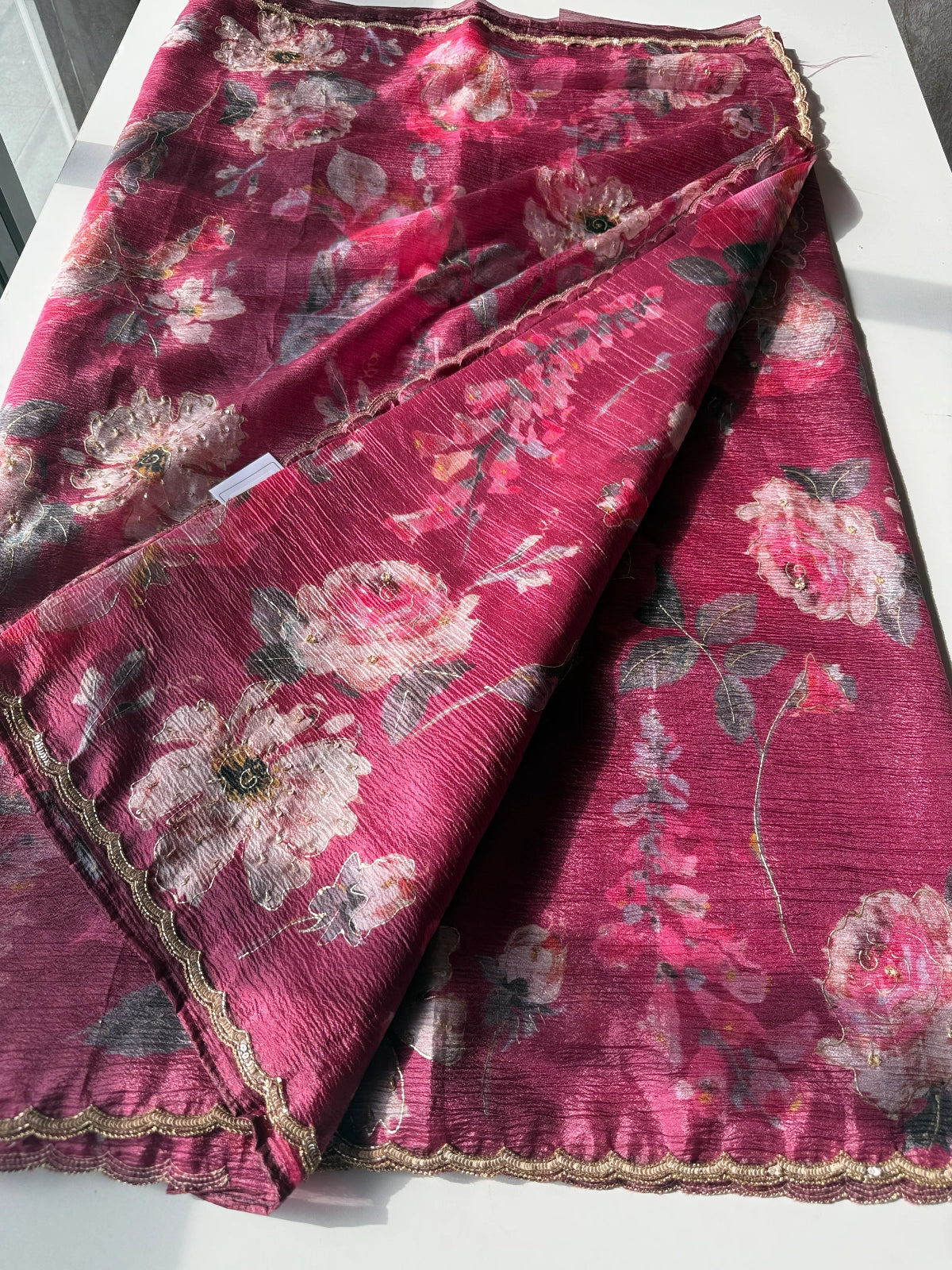 Crushed crape floral / A172