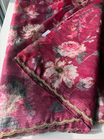 Crushed crape floral / A172