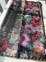 Crushed crape floral / A172