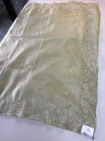 Crushed crape saree/ AM110