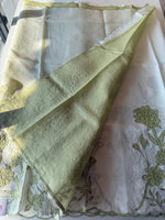 Silky kotta Appliqué worked Saree/ 4410