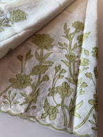 Silky kotta Appliqué worked Saree/ 4410