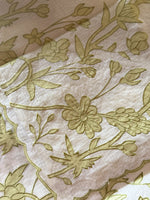 Silky kotta Appliqué worked Saree/ 4410