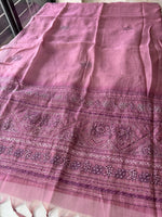 Linen tissue saree / SG79S